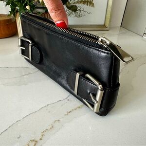Banana Republic Slim Black Leather clutch